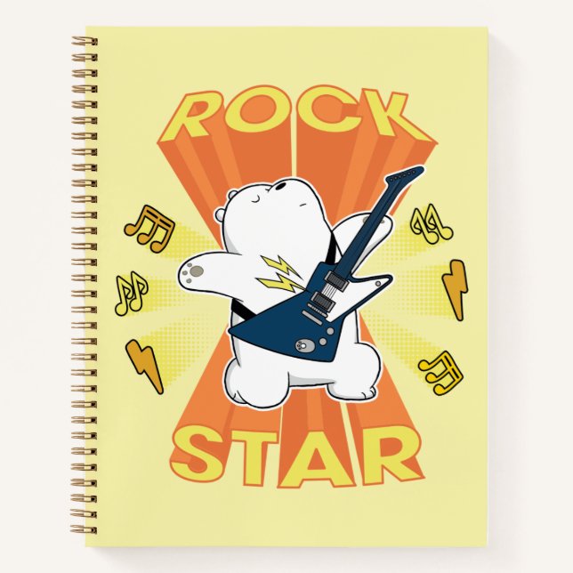 Carnet Ours de glace - Rock Star (Devant)