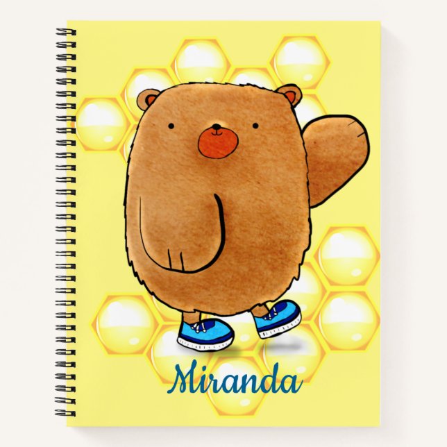 Carnet Ours de miel doux (Devant)
