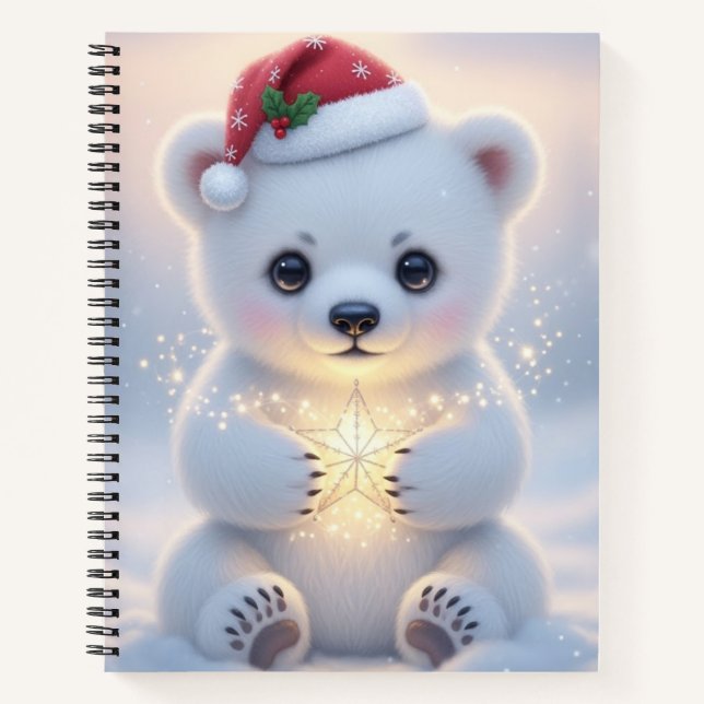 Carnet Ours de Noël magique (Devant)