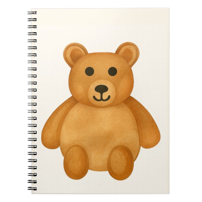 Carnet Ours en peluche classique (Devant)