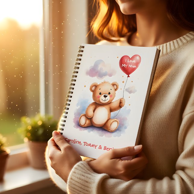 Carnet Ours en peluche maman à l'aquarelle  (Créateur téléchargé)