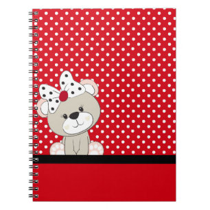 Carnet ours en peluche mignon