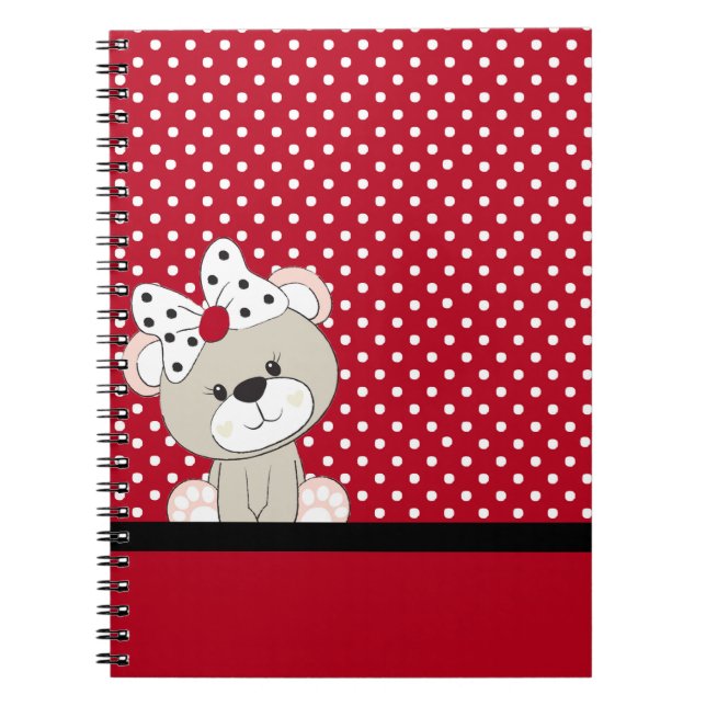 Carnet ours en peluche mignon (Devant)