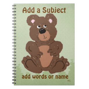 Carnet Ours en peluche O1