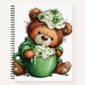 CARNET OURS EN PELUCHE THÉMATIQUEMENT IRLANDAIS ADORABLE