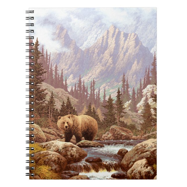 Carnet Ours grizzli dans les Rocheuses / AF-006bear, g (Devant)