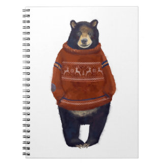 Carnet Ours rouge de chandail de renne