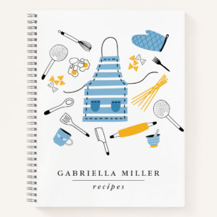 Carnet Outils de cuisine Whimsical Recette personnalisée