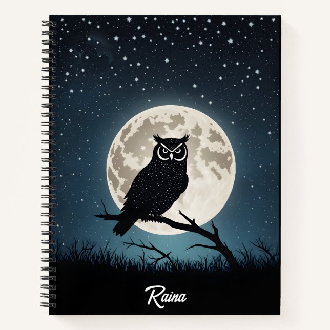 Carnet Owl on a Magical Night (Devant)