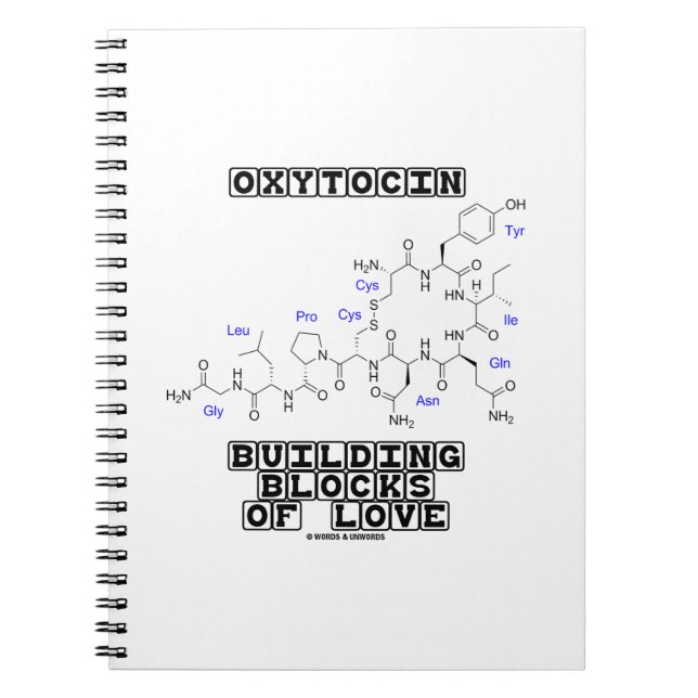 Carnet Oxytocine Bâtir Des Blocs D'Amour (Chimie) (Devant)