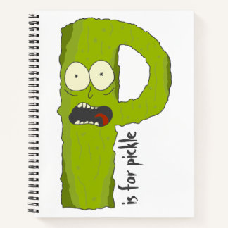 Carnet P est pour le bloc-notes graphique Pickle Alphabet