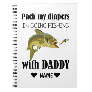 Carnet Pack My Diapers, je vais pêcher avec papa