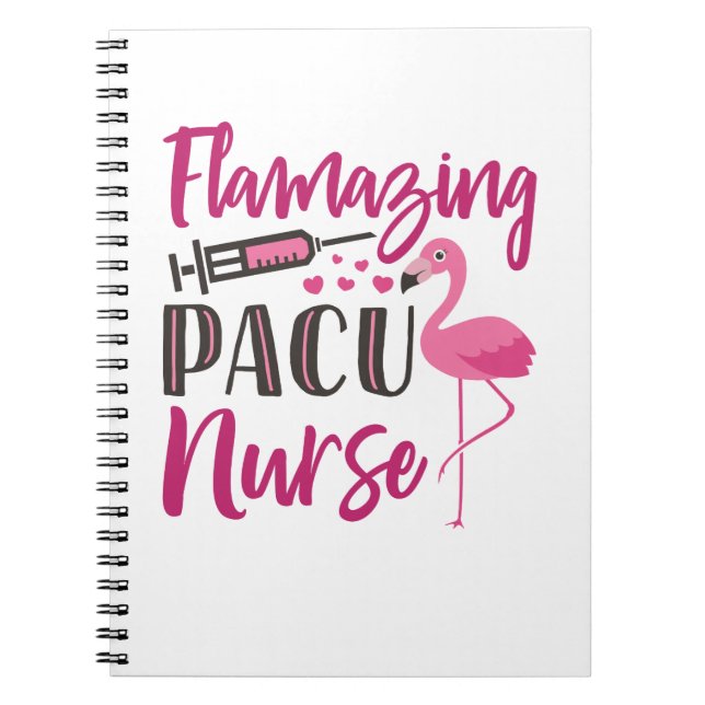 Carnet PACU Infirmière Flamant rose Infirmière de la sema (Devant)