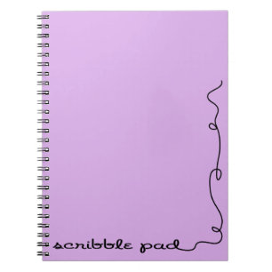 Carnet Pad Scribble violet