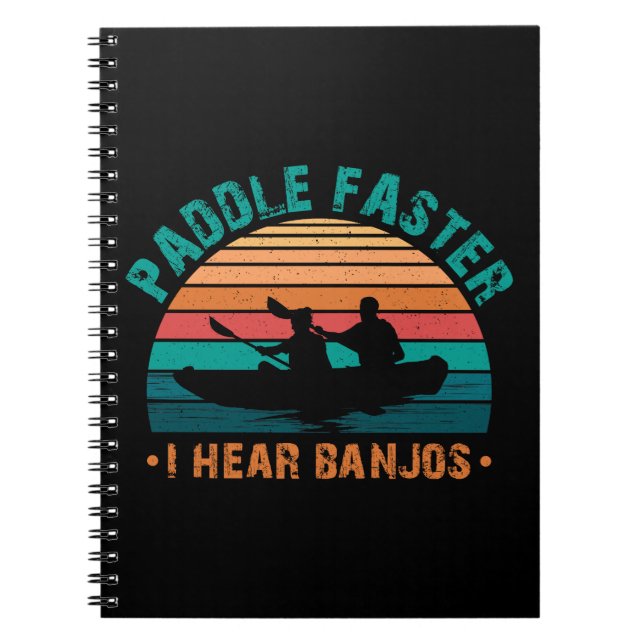 Carnet Paddle plus vite j'entends Banjos (Devant)