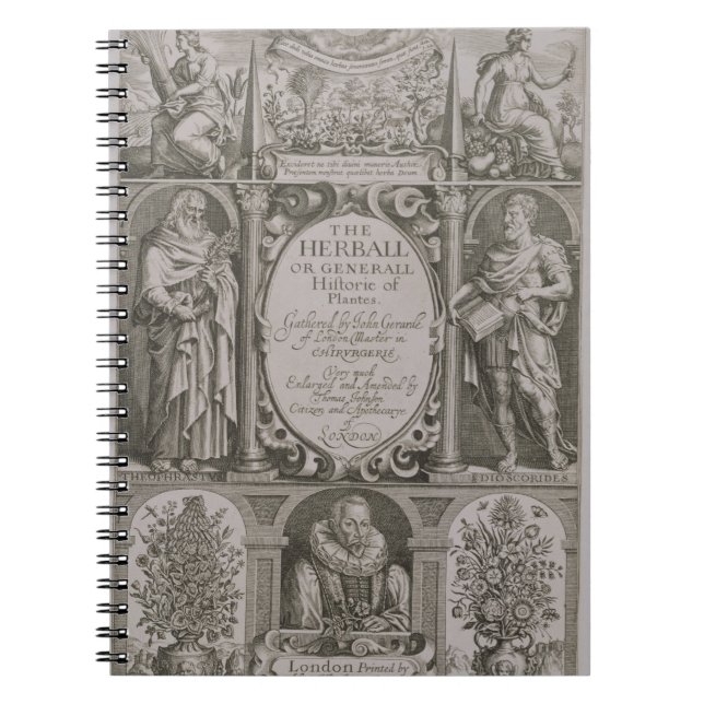 Carnet Page titre à la deuxième édition 'du Herball (Devant)