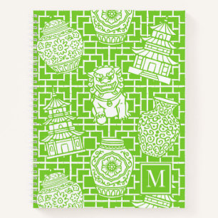 Carnet Pagode de Chinoiserie – Jardin Asien Prépa Lime