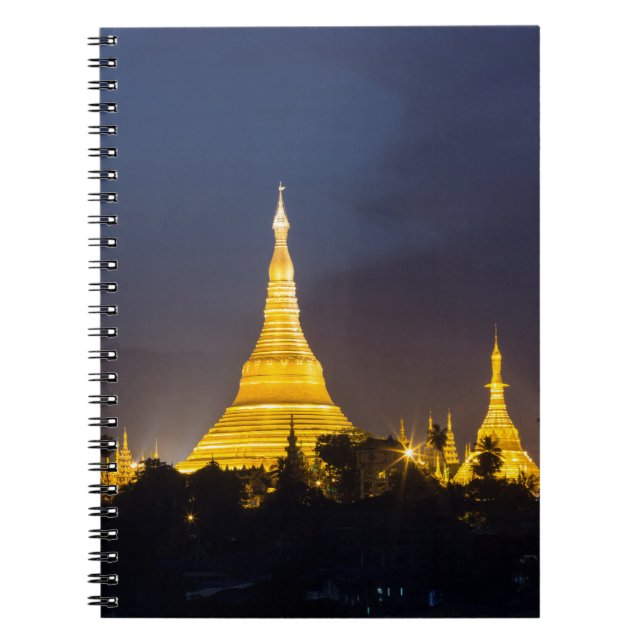 Carnet Pagode Shwedagon la nuit (Devant)