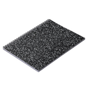 Carnet Pailleté Noir Cendre