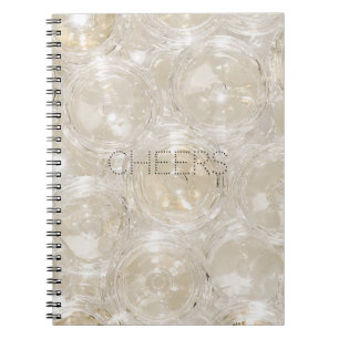 Carnet Paillettes de Champagne en Or pour les Acclamation