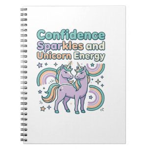 Carnet Paillettes de Confiance de Licorne et Conception d