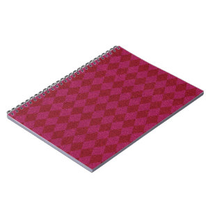 Carnet Paillettes de diamant rose et rouge