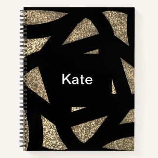 Carnet Paillettes de mandala doré
