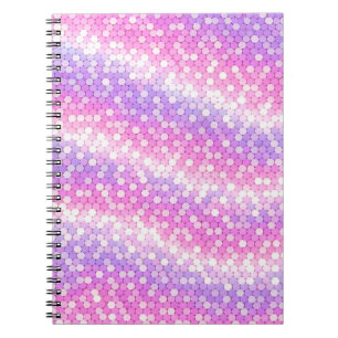 Carnet Paillettes rose et mauve Bling
