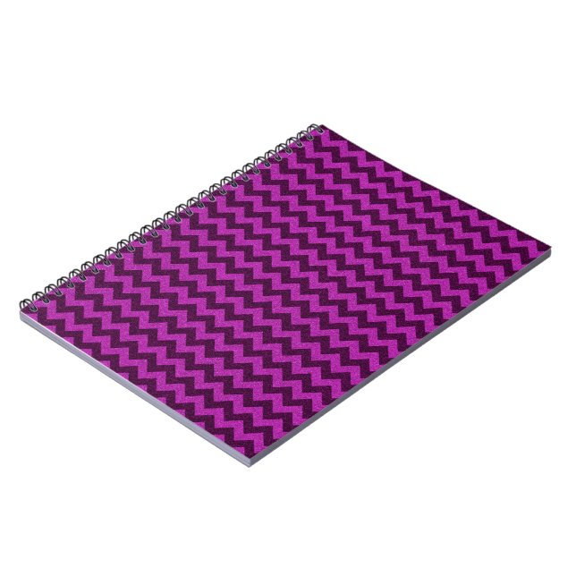 Carnet Paillettes Zig Zag Violet (Côté gauche)