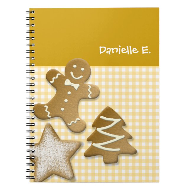 Carnet Pain d'épice biscuit marron fun cuisine de vacance (Devant)