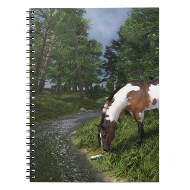Carnet Paint Horse by Forest Stream (Devant)