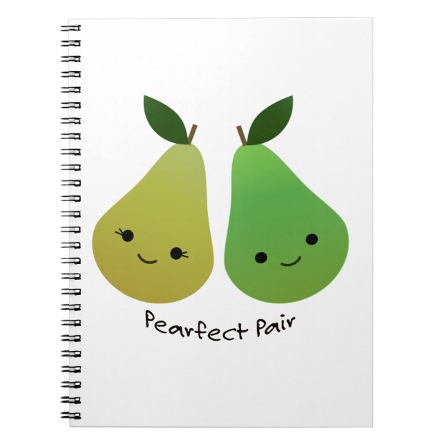 Carnet Paires de paires de perles mignonnes et amusantes (Devant)