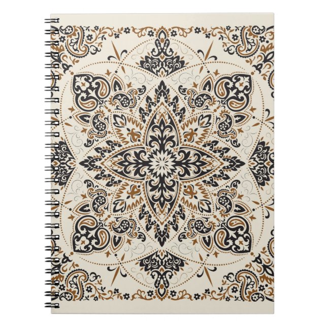 Carnet Paisley Bandana Print Silk Design (Devant)