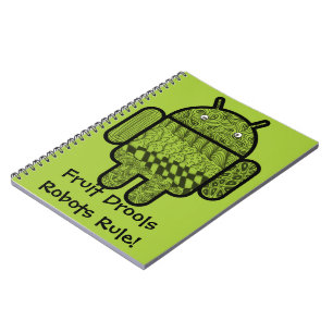 Carnet Paisley Doodle Character pour le robot Android™