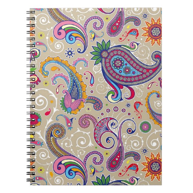 Carnet Paisley paisible (Devant)