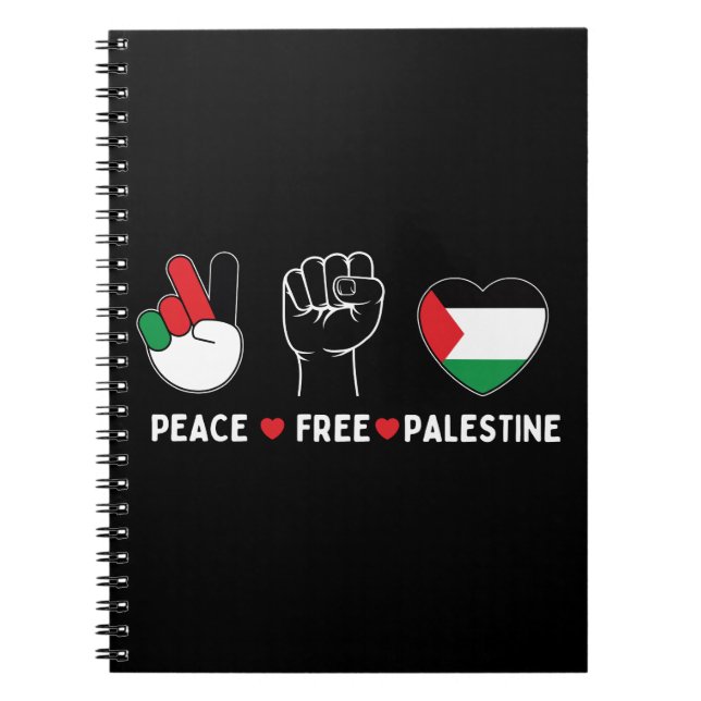 Carnet paix amour palestine -liberté pour les palestinien (Devant)