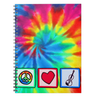 Carnet Paix, amour, violons