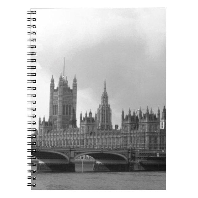 Carnet Palais blanc noir de Westminster (Devant)