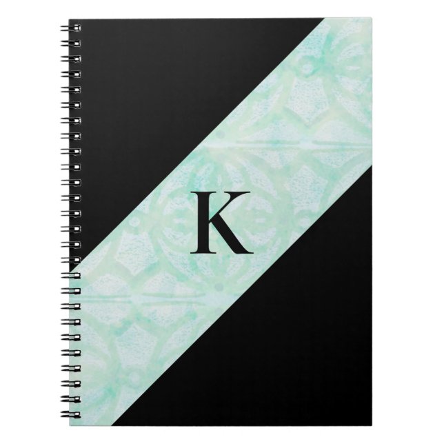 Carnet Pale Jade Batik et Black Monogramme (Devant)