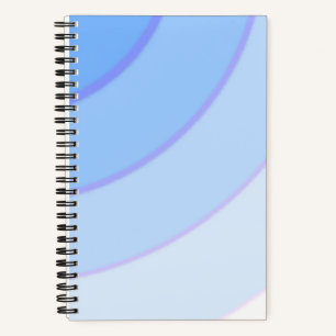 Carnet Pâle motif à flanc bleu ombre