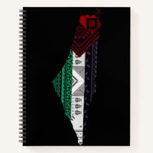 Carnet Palestine Broderie tatreez drapeau Motif gratuit