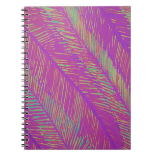 Carnet Palmes de néon violet