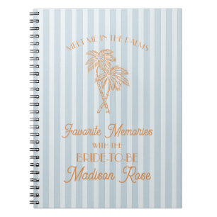 Carnet Palmiers bleus de Spring Favorite Souvenirs avec l