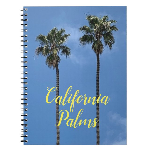 Carnet Palmiers sous le ciel bleu de Californie (Devant)