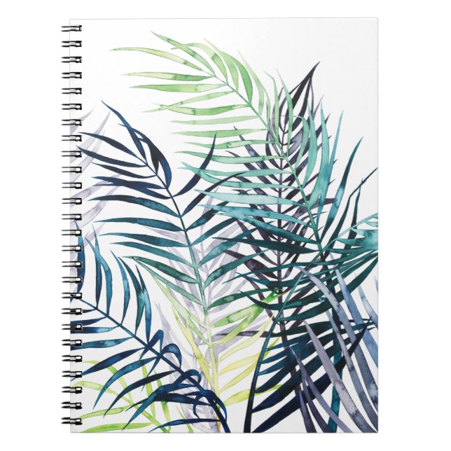 Carnet Palmiers Twilight - Feuilles tropicaux (Devant)