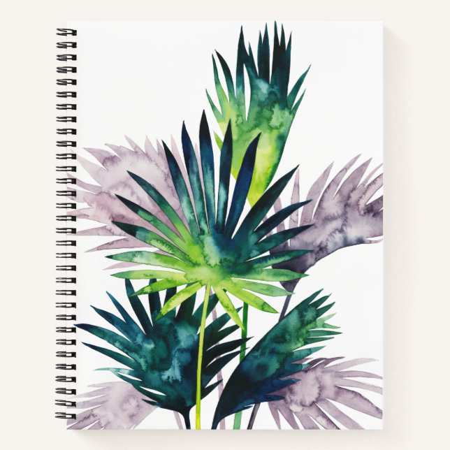 Carnet Palmiers Twilight - Franges de palmiers (Devant)