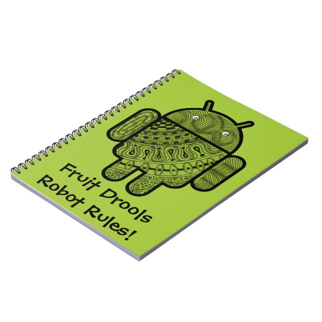 Carnet Pancho Doodle Character pour le robot Android™ (Côté gauche)