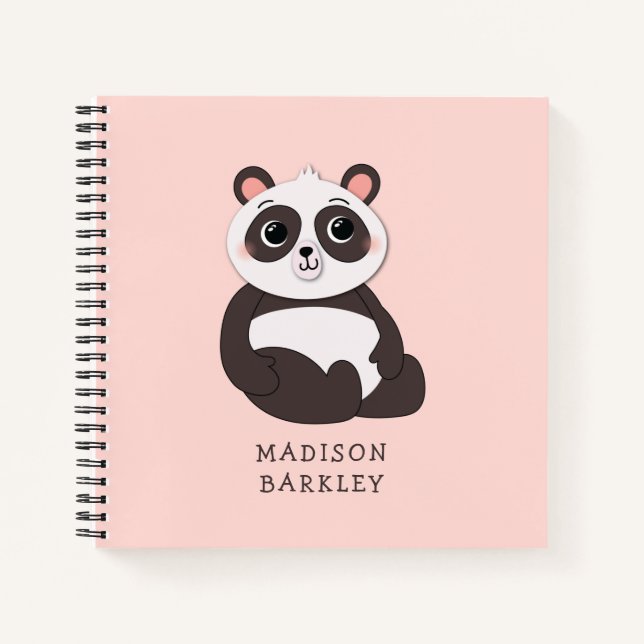 Carnet Panda Bear Kid's mignonne (Devant)