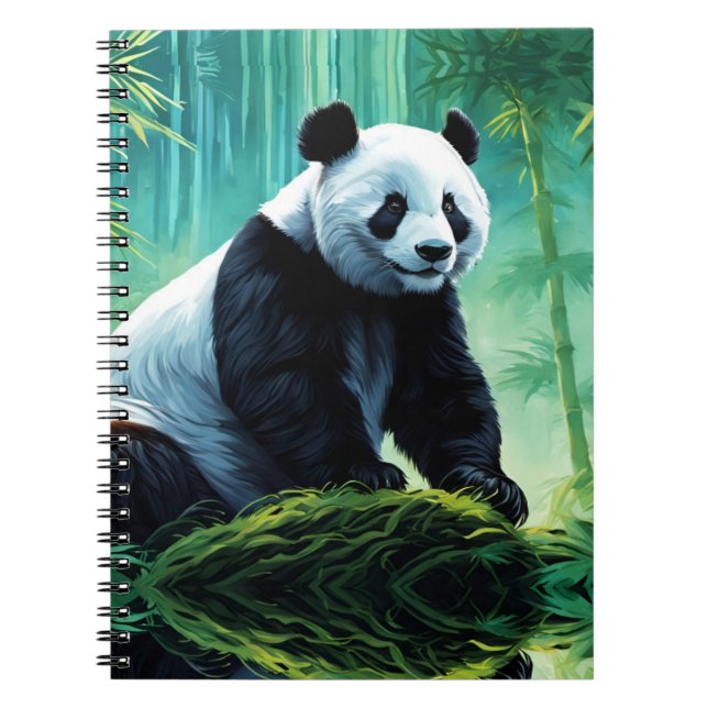 Carnet Panda géant dans la forêt de Bamboo (Devant)