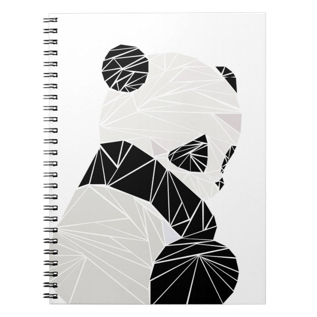 Carnet Panda géométrique (Devant)